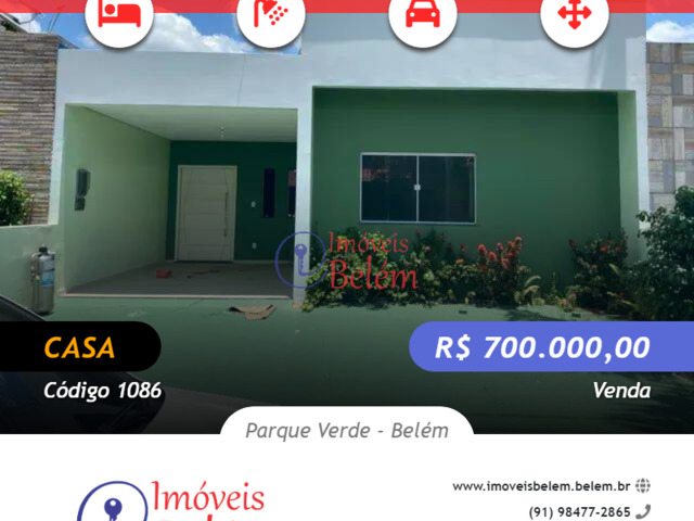 #1086 - Casa para Venda em Belém - PA - 1