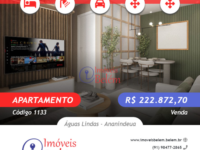 #1133 - Apartamento para Venda em Ananindeua - PA - 1