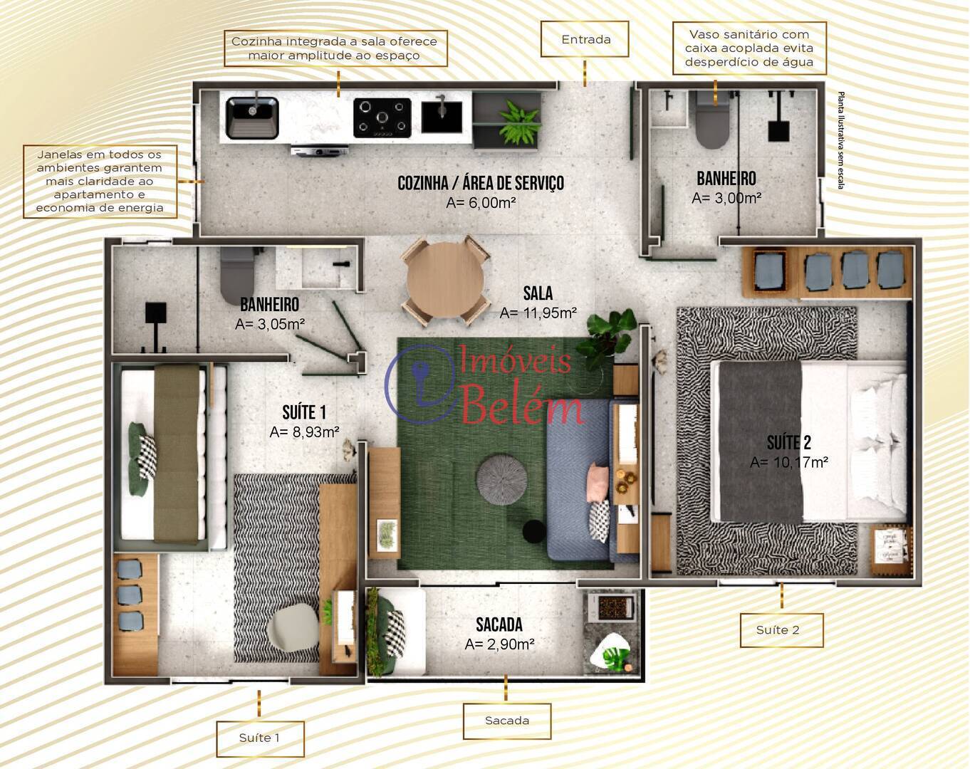 Apartamento à venda com 2 quartos, 46m² - Foto 14