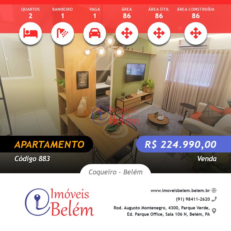 Apartamento à venda com 2 quartos, 86m² - Foto 1