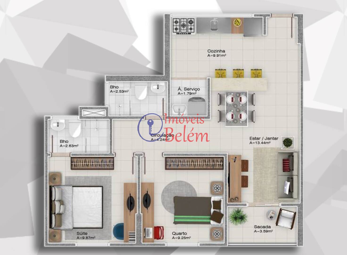 Apartamento à venda com 2 quartos, 67m² - Foto 20