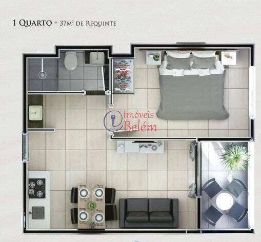 Apartamento à venda com 1 quarto, 37m² - Foto 20