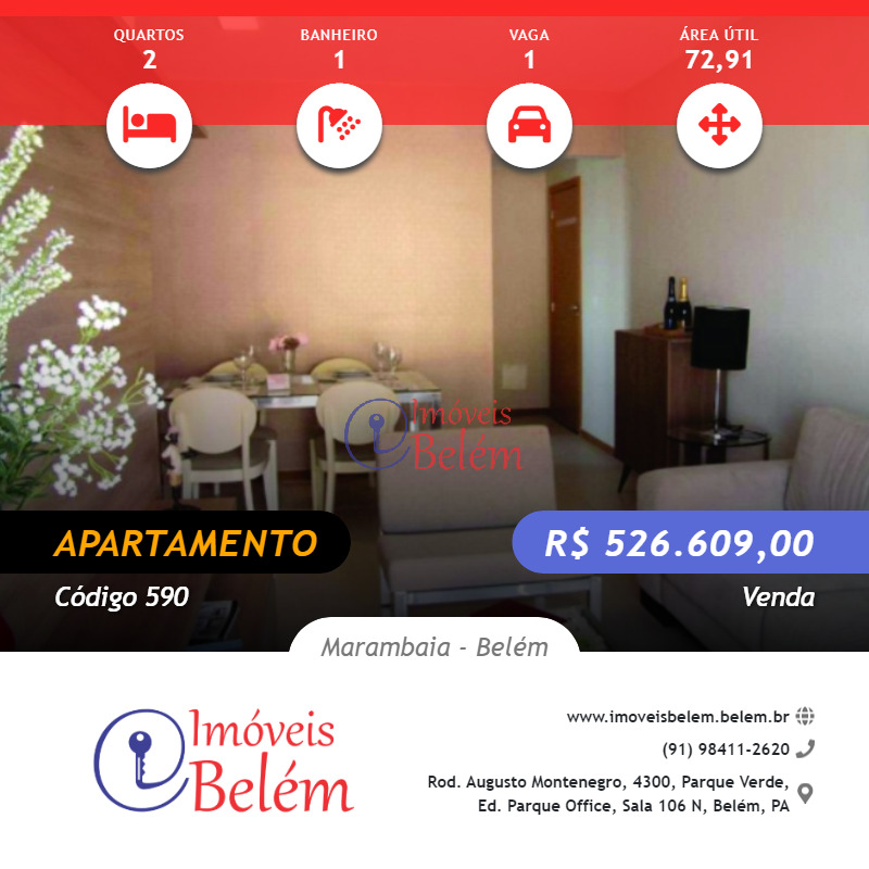 Apartamento à venda com 2 quartos, 72m² - Foto 1