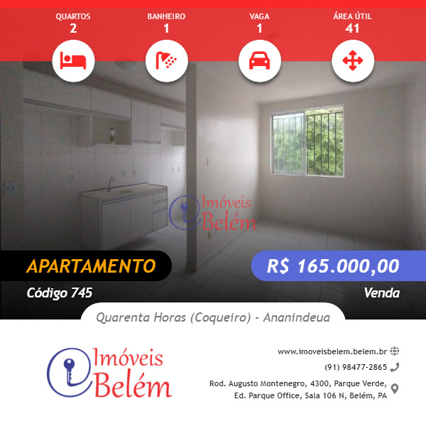 Apartamento à venda com 2 quartos, 41m² - Foto 1